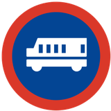 Vorgeschriebener Fahrstreifen für Lastwagen.