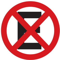 Halten und Parken verboten.