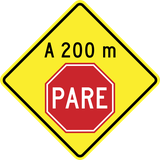 Stoppschild voraus.