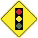 Warnung vor Ampeln voraus.