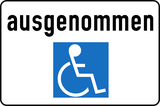People with disabilities excepted.
