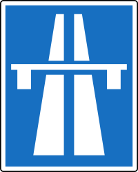 Otoyol başlangıcı.