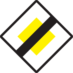 End of the priority road.