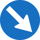 Pass obstacle on the right.