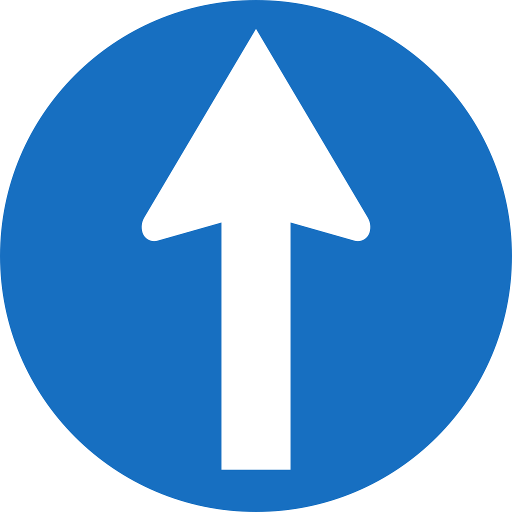Driving straight ahead mandatory.