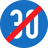 End of the minimum speed.