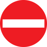 No entry.
