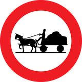 Horsecarts prohibited.