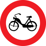 Mopeds prohibited.