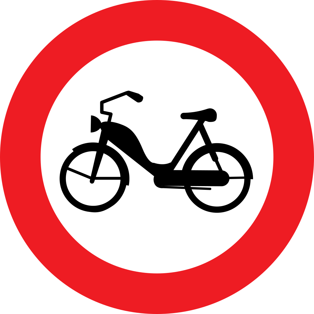 Mopeds prohibited.