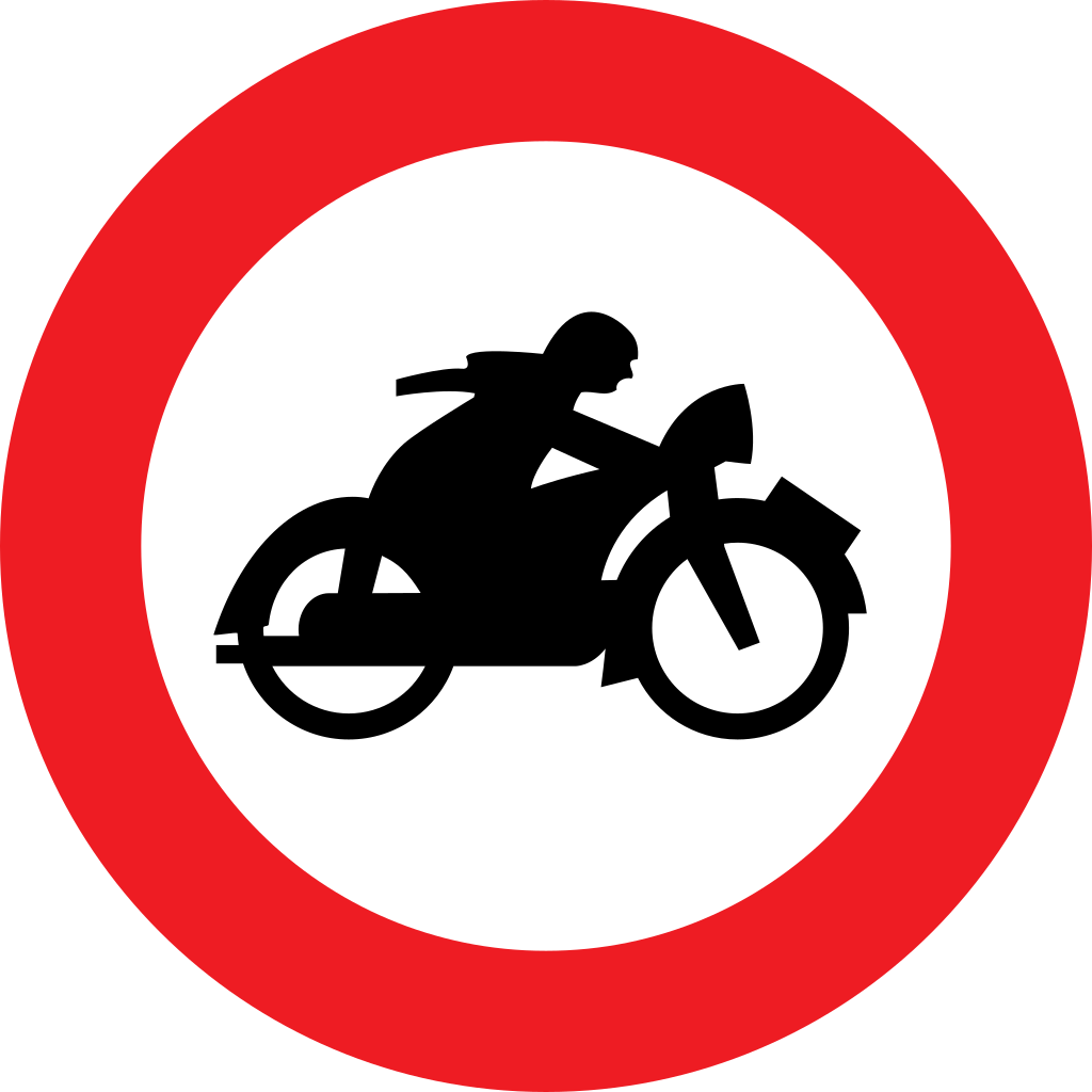 Motorcycles prohibited.