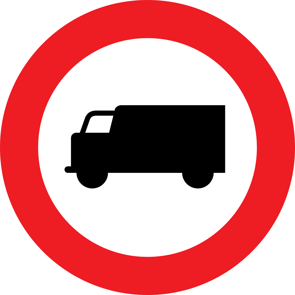 Trucks prohibited.