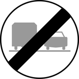 End of the overtaking prohibition for trucks.