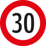 Start of a speed limit.