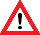 Warning for a danger with no specific traffic sign.
