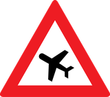 Warning for low-flying aircraft.