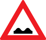 Warning for a bad road surface.