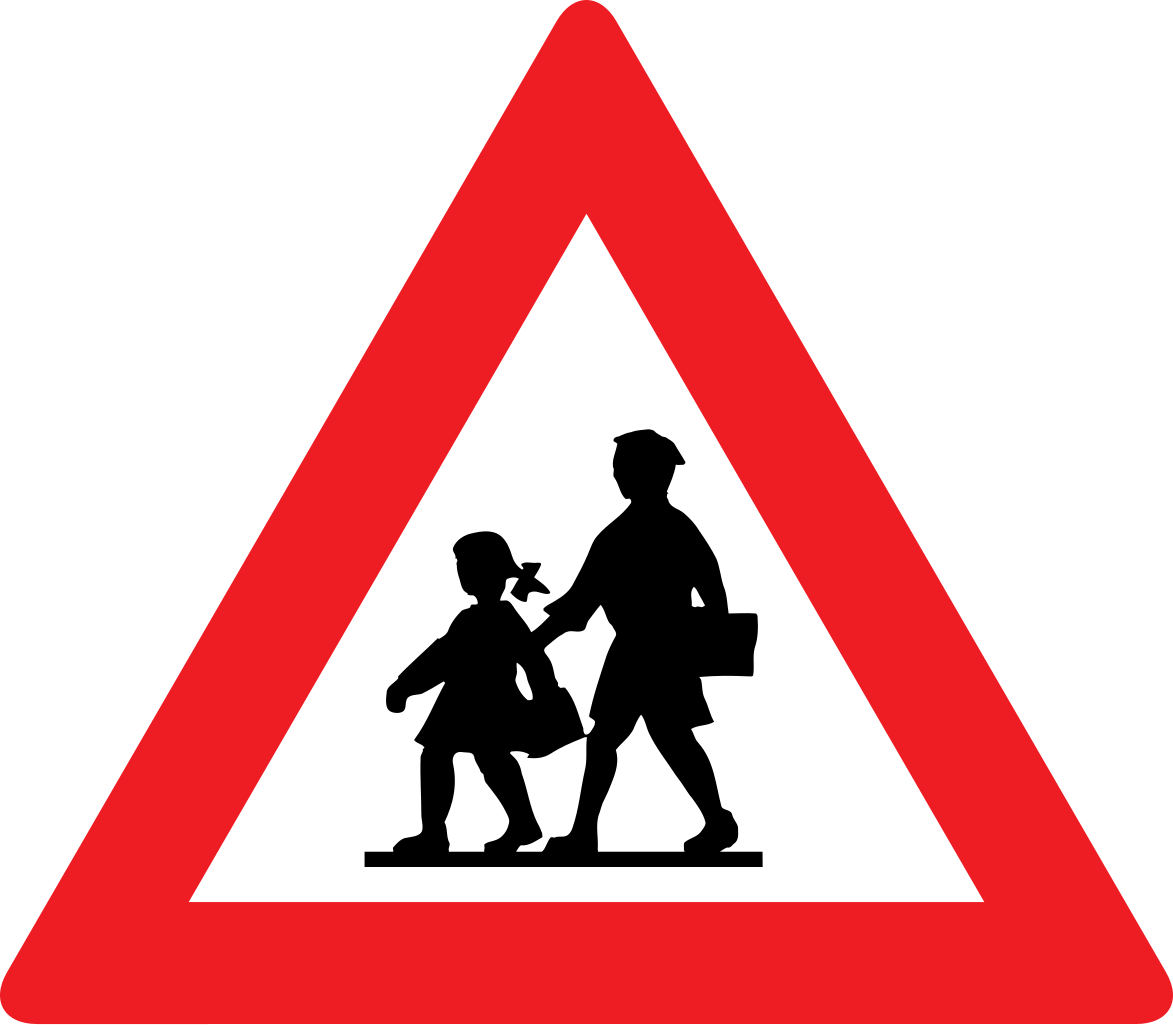 Warning for children.