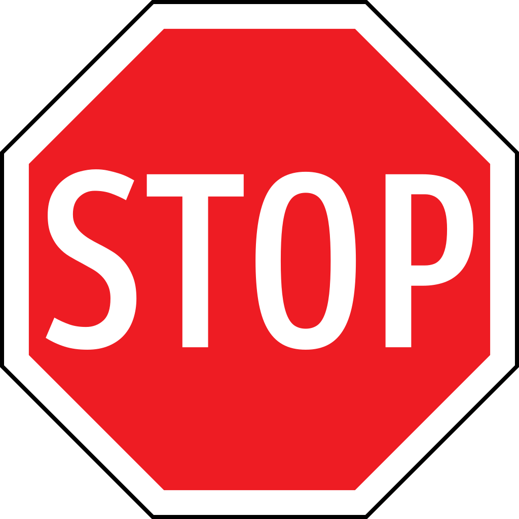 Stop and give way.