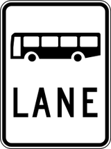 Lane for buses.