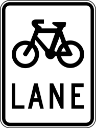 Fahrstreifen für Radfahrer.