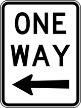 Road with one-way traffic.
