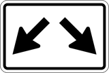Pass obstacle on either side.