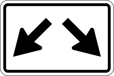 Hindernis links oder rechts passieren.