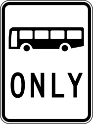 Vorgeschriebener Busfahrstreifen.