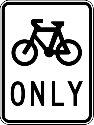 Vorgeschriebener Radweg.