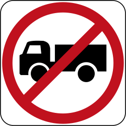 Trucks prohibited.