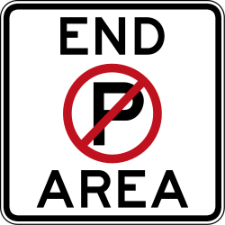 Ende der Parkverbotszone.