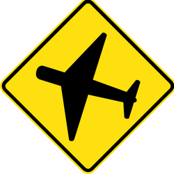 Warning for low-flying aircraft.