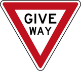 Give way.