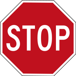 Stop and give way.
