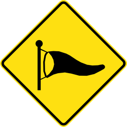 Warning for strong crosswinds.
