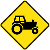Warning for tractors.