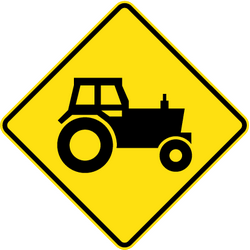 Warning for tractors.