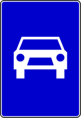 Início de via rápida.