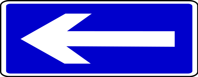 Einbahnstraße.