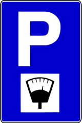 Estacionamento permitido apenas mediante pagamento.