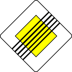 End of the priority road.