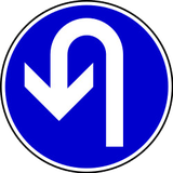 Inversão de marcha obrigatória.