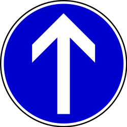 Driving straight ahead mandatory.