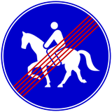Fim de via obrigatória para cavaleiros.