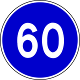 Início de velocidade mínima.