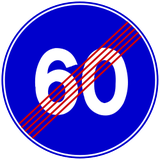 Fim de velocidade mínima.