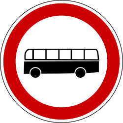 Buses prohibited.