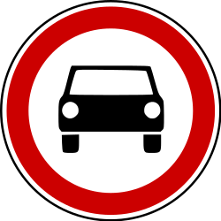 Cars prohibited.