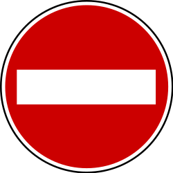 Entrada proibida.